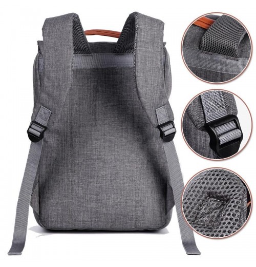 Canvas Backpack With 15.6 Laptop Compartment