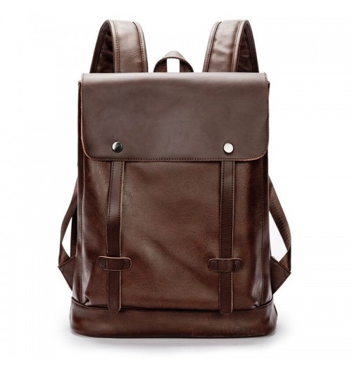 Leather 15 inch Laptop Backpack