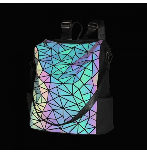 Geometric Backpack Purse