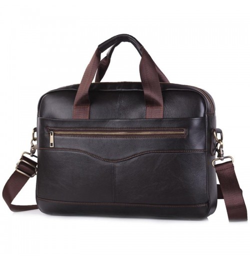 15 inch Laptop Leather Messenger Bag