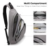 Men's Sling Bag With USB Charging Port