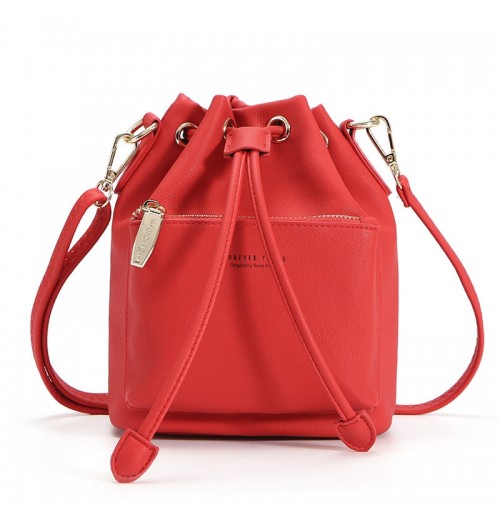 Leather Bucket Shoulder Bag