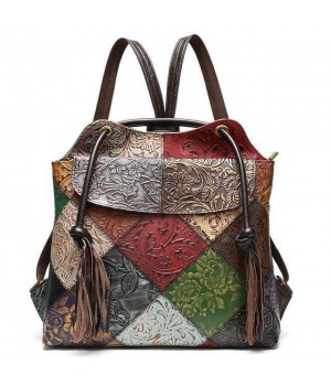 Patchwork Leather Backpack