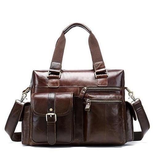 Leather Spend The Night Bag